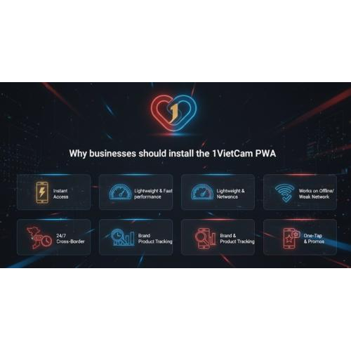 1VietCam PWA: 30s Cài Đặt - Một Chạm Vào Hệ Sinh Thái B2B Việt - Cam