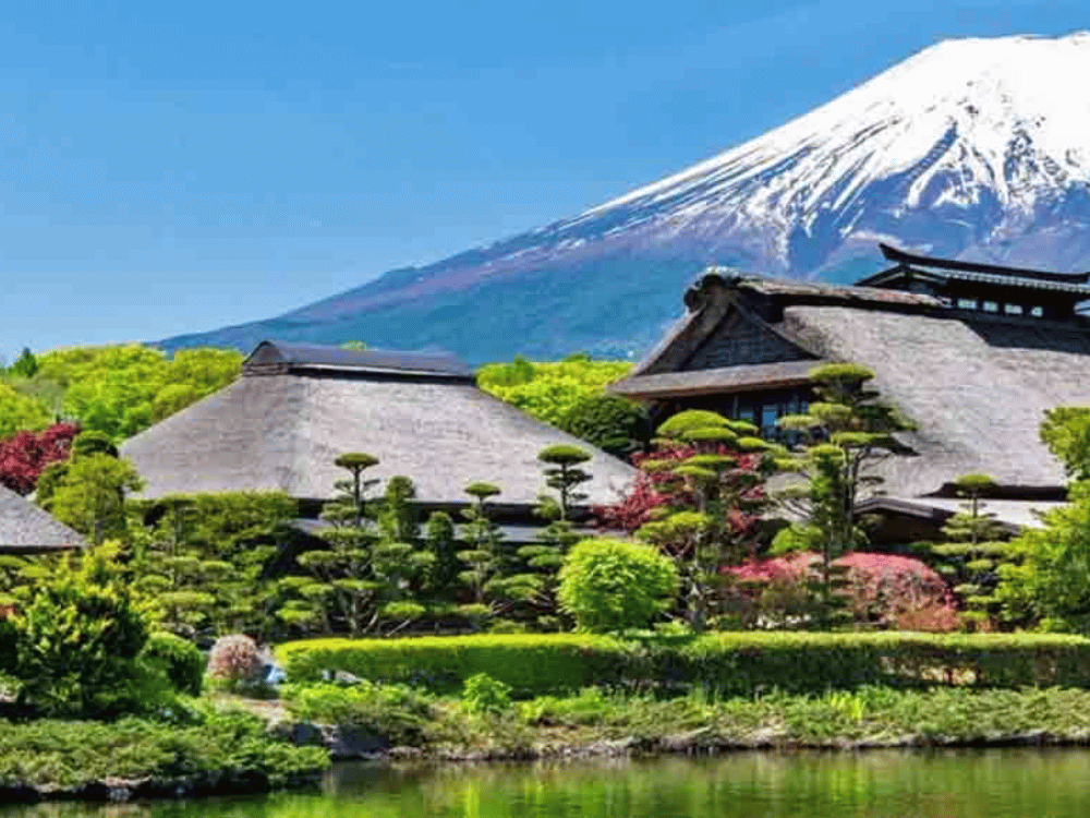 Ngôi làng cổ Oshino Hakkai (tỉnh Yamanashi)