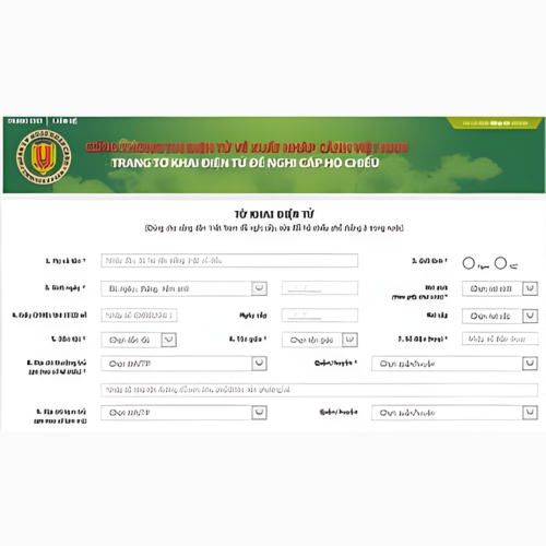 Cách Khai Tờ Khai Điện Tử Cấp Hộ Chiếu