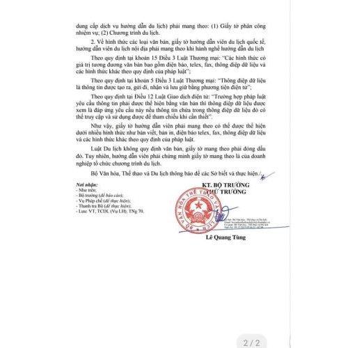 Giấy Tờ HDV Du Lịch Mang Theo Khi Hành Nghề