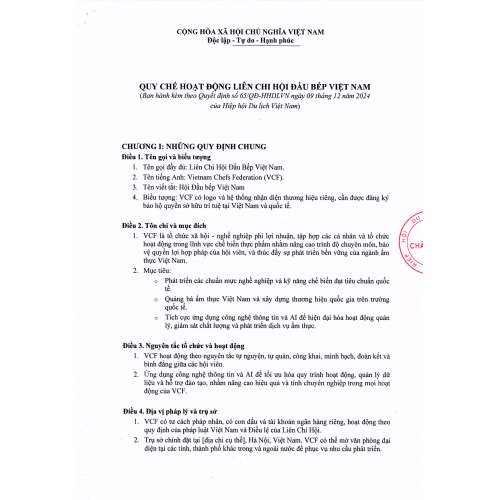 Quy chế hoạt động