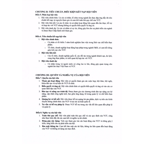 Quy chế hoạt động