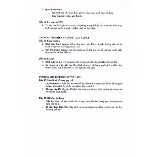 Quy chế hoạt động