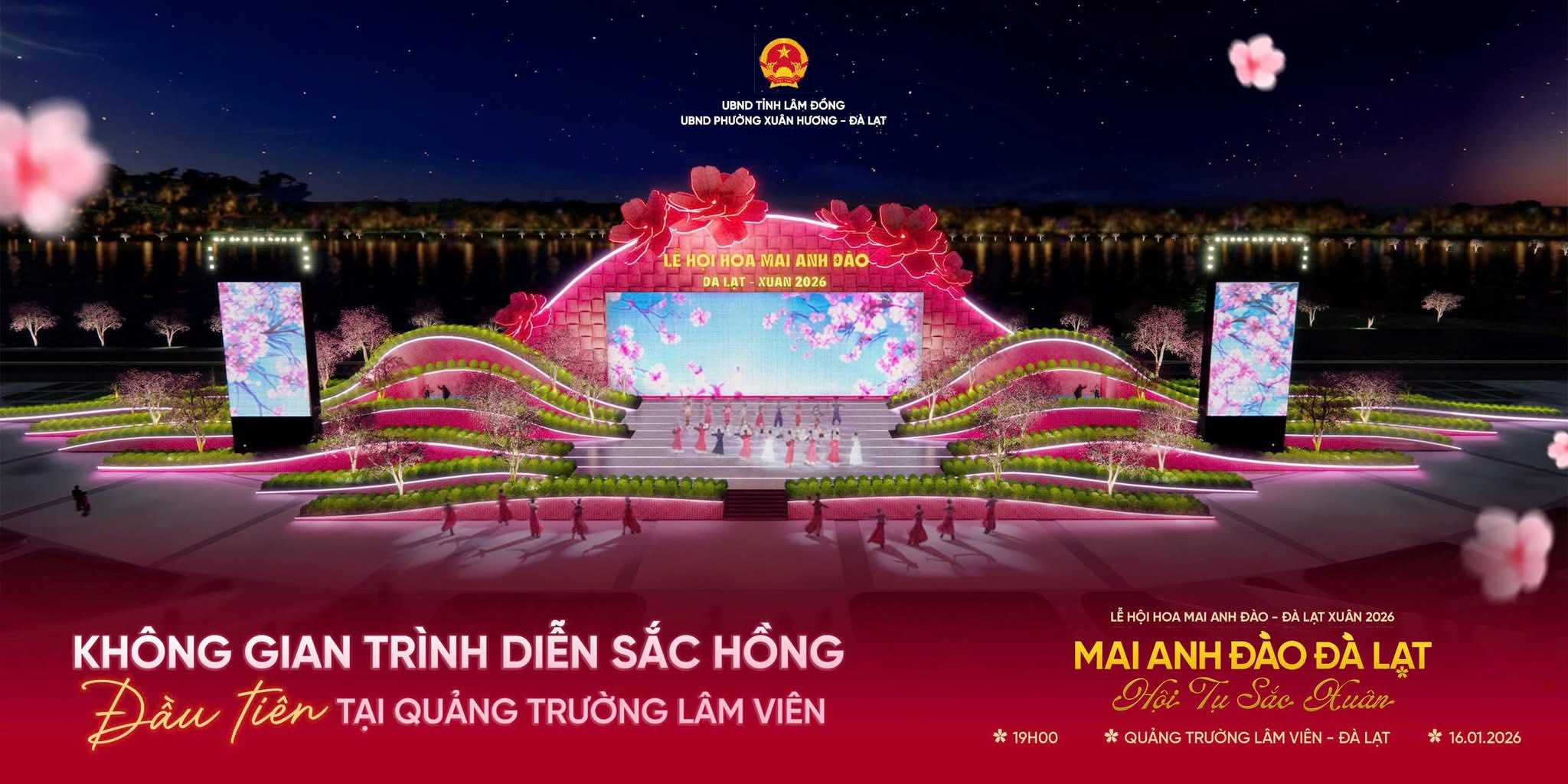 Khởi động Lễ hội Mai Anh Đào Đà Lạt 2026