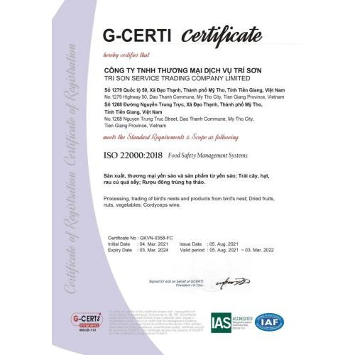 III. Thành tựu & chứng nhận