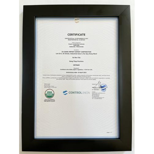 V. Chứng nhận chất lượng