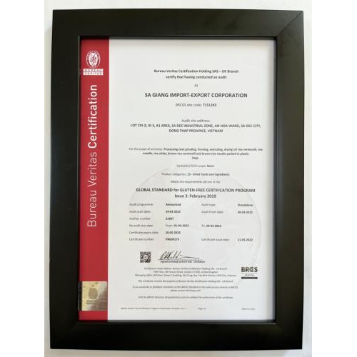 V. Chứng nhận chất lượng