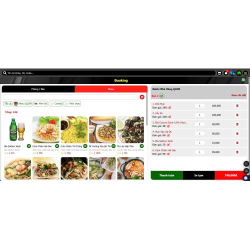 Các tính năng của Phần mềm Order