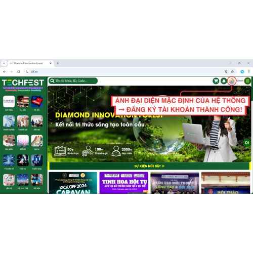 Hướng dẫn đăng ký tài khoản thành viên dif.vn