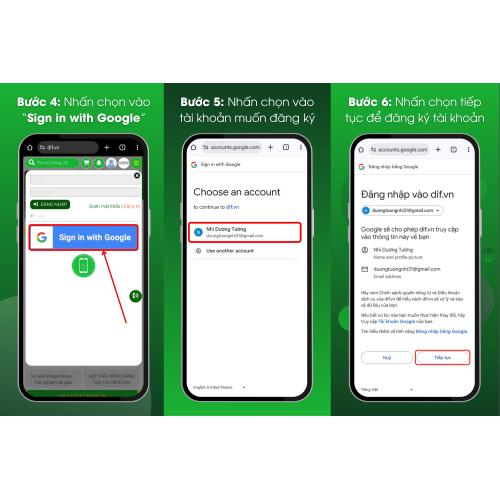 Các bước thực hiện