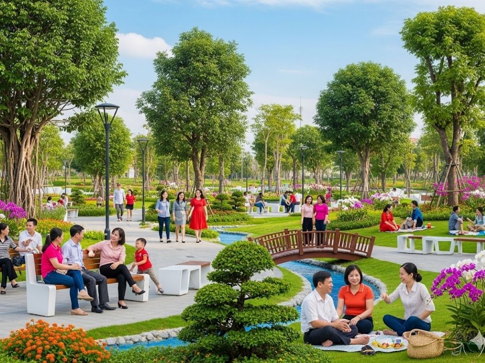 1. Vai trò của công viên và cây xanh đô thị