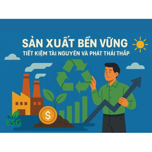 1. Sản xuất bền vững: Tiết kiệm tài nguyên và phát thải thấp