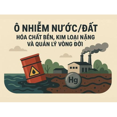3. Ô nhiễm nước/đất: hóa chất bền, kim loại nặng và quản lý vòng đời