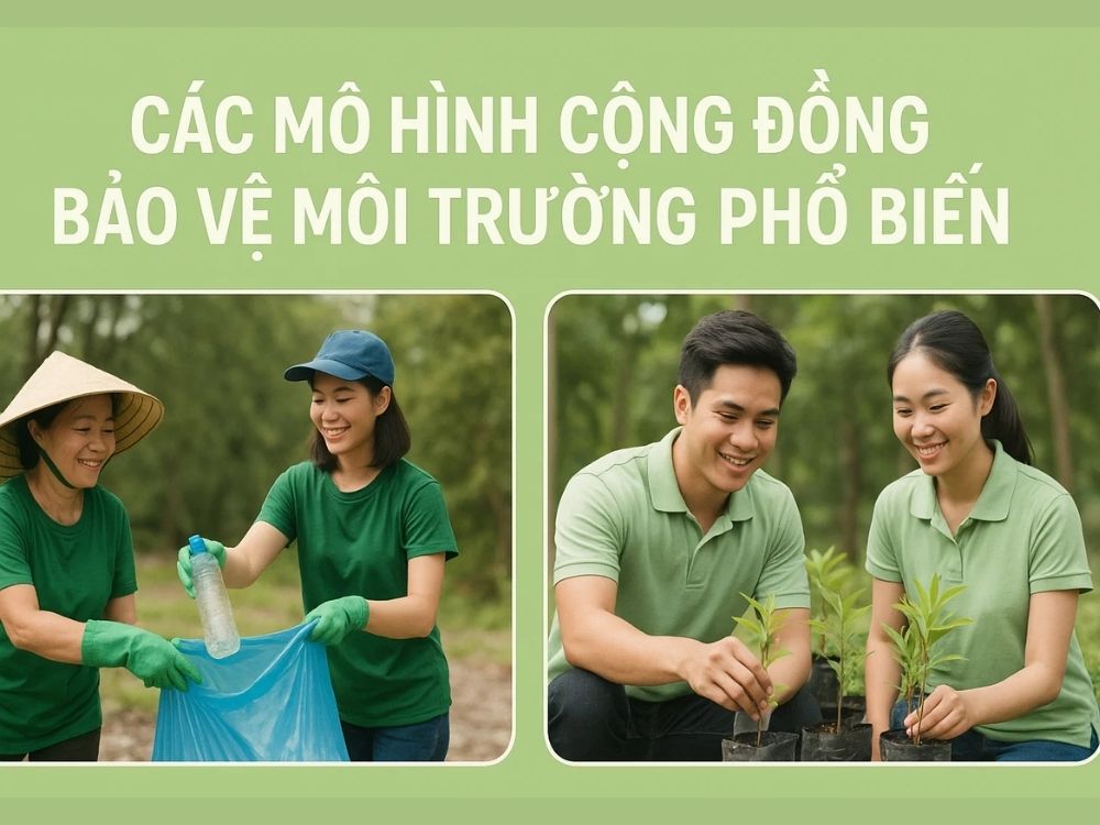 2) Các mô hình cộng đồng bảo vệ môi trường phổ biến