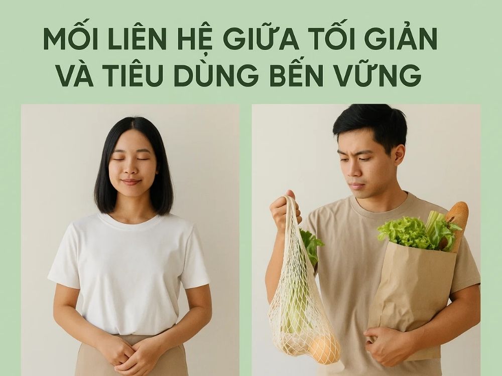 2) Mối liên hệ giữa tối giản và tiêu dùng bền vững