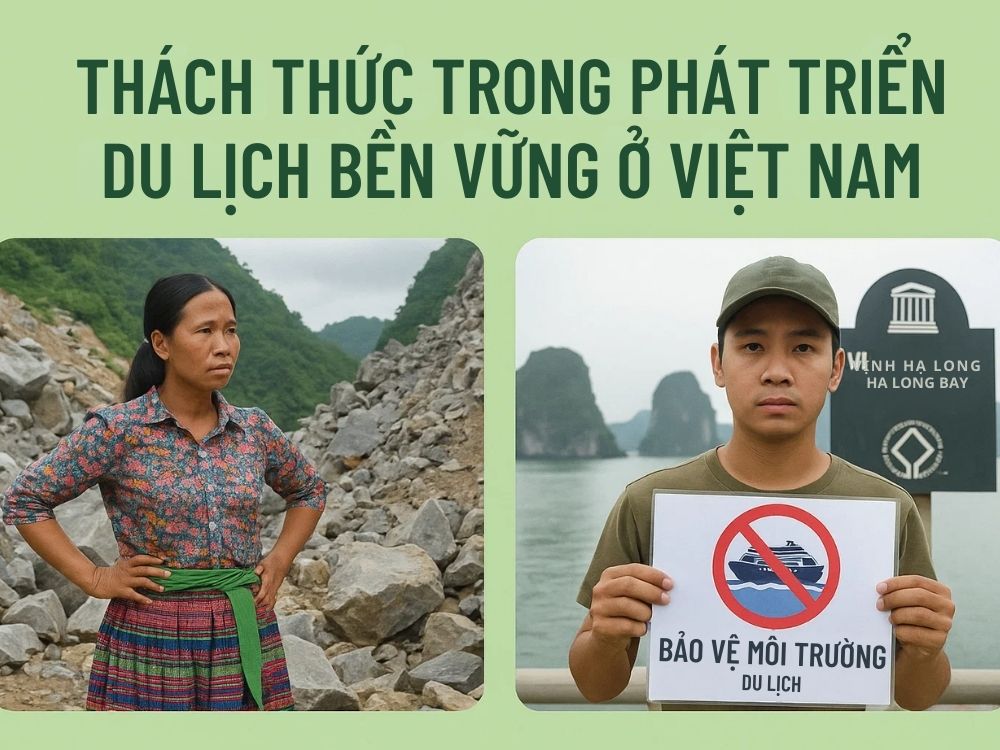 3) Thách thức trong phát triển du lịch bền vững ở Việt Nam