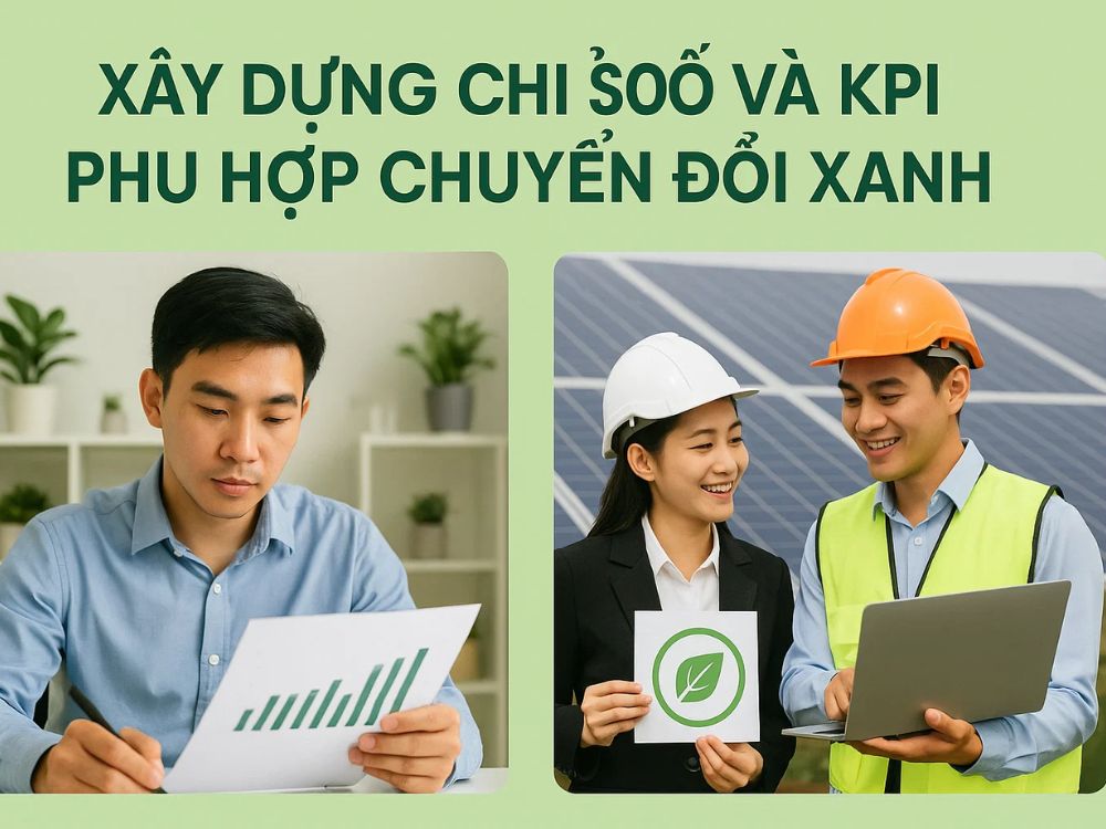 2) Xây dựng chỉ số và KPI phù hợp chuyển đổi xanh
