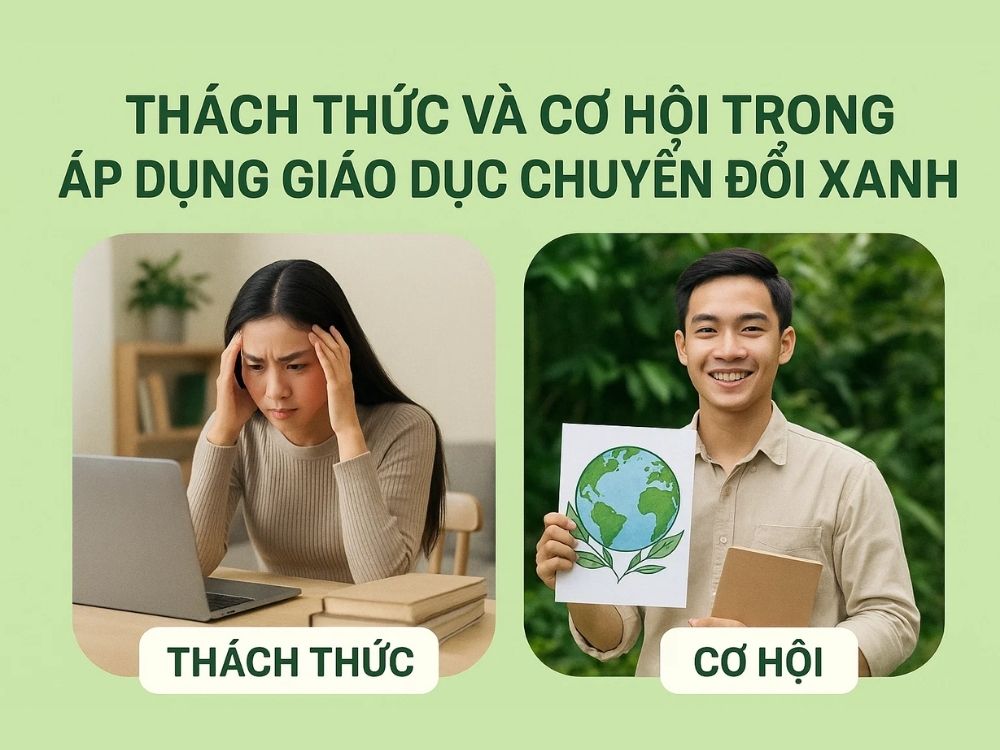 4) Thách thức và cơ hội trong áp dụng giáo dục chuyển đổi xanh
