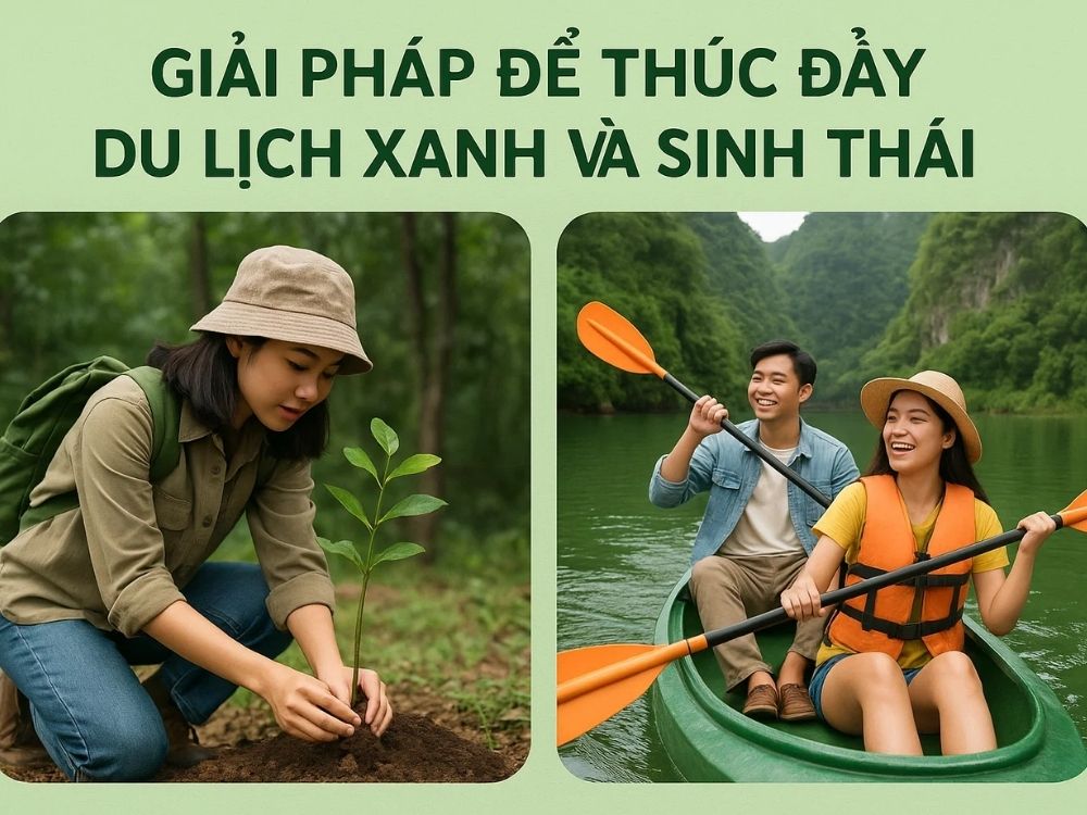 4) Giải pháp để thúc đẩy du lịch xanh và sinh thái