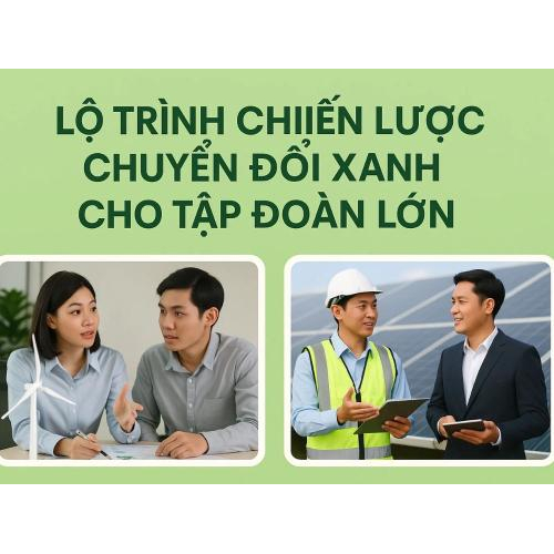 3) Lộ trình chiến lược chuyển đổi xanh cho tập đoàn lớn
