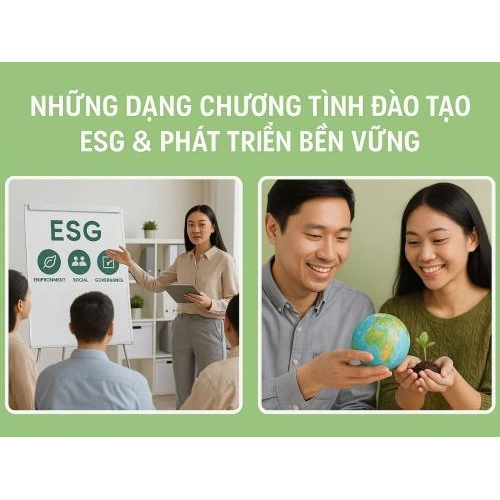1) Những dạng chương trình đào tạo ESG & phát triển bền vững