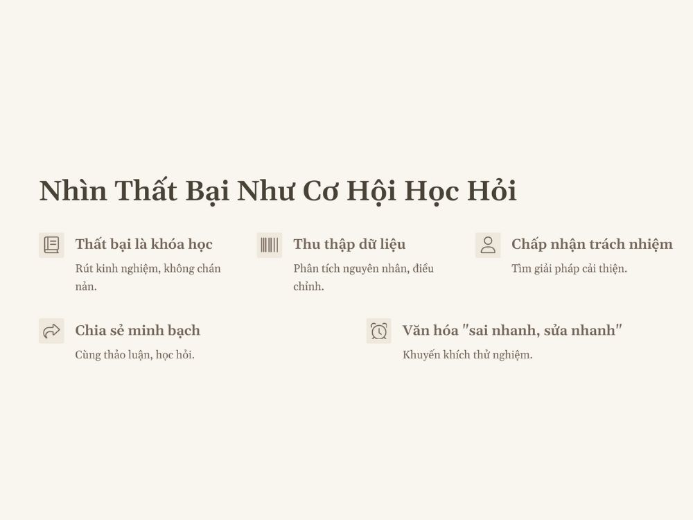 1. Nhìn thất bại như cơ hội học hỏi