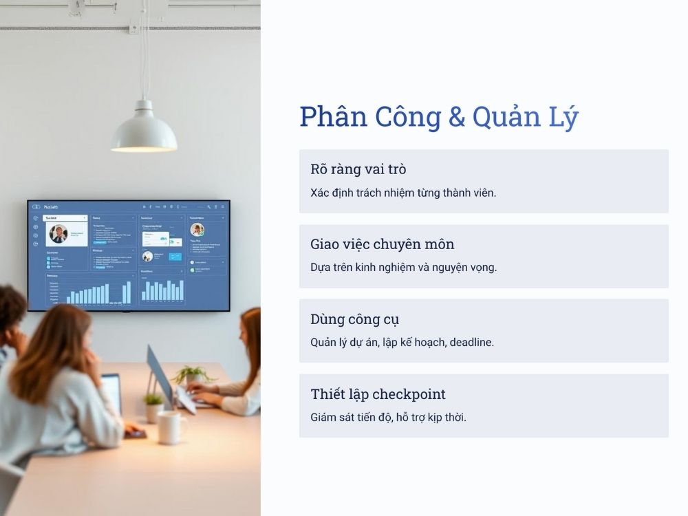 3. Phân công công việc và quản lý thời gian