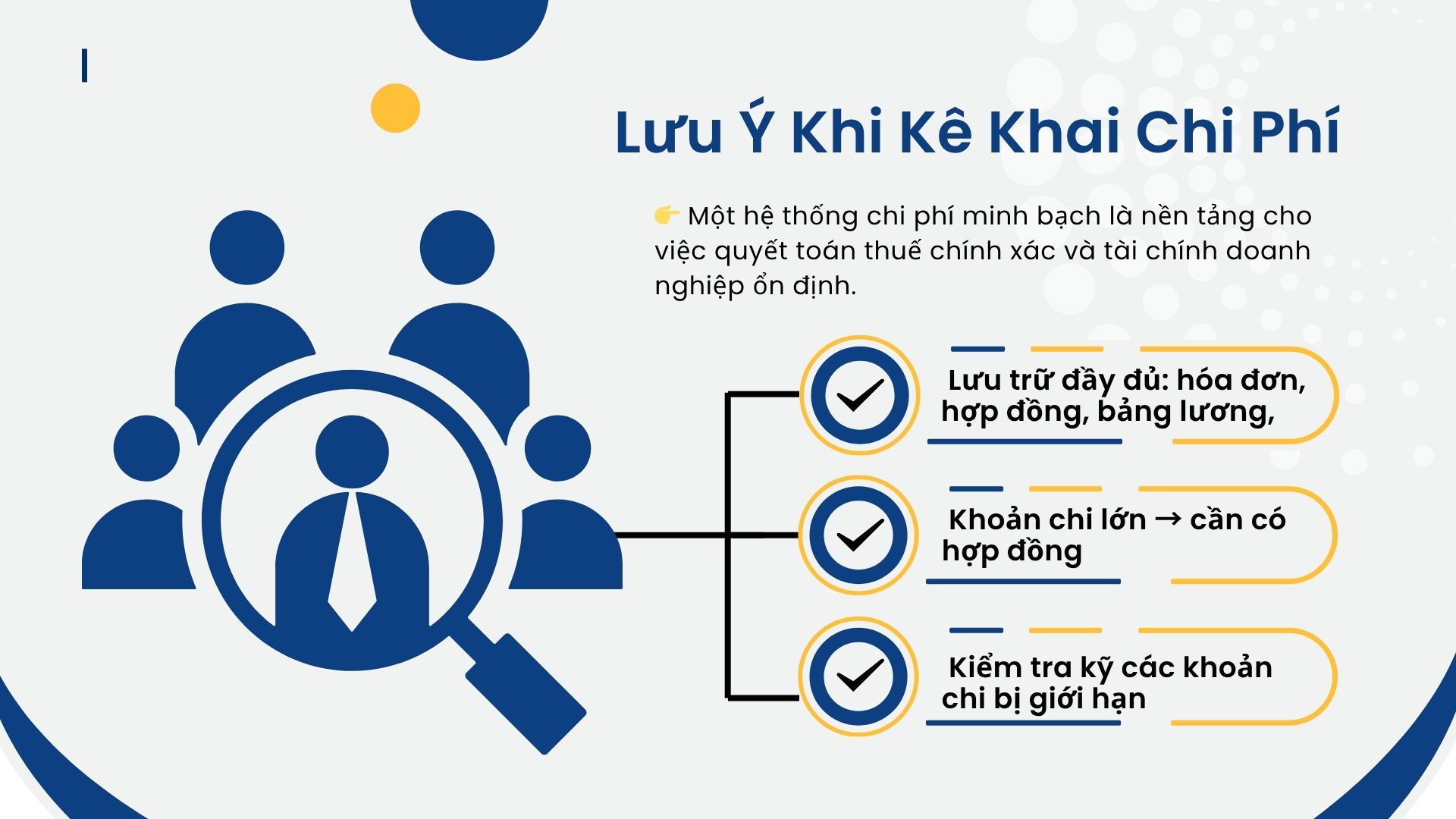 4. Lưu ý khi kê khai chi phí