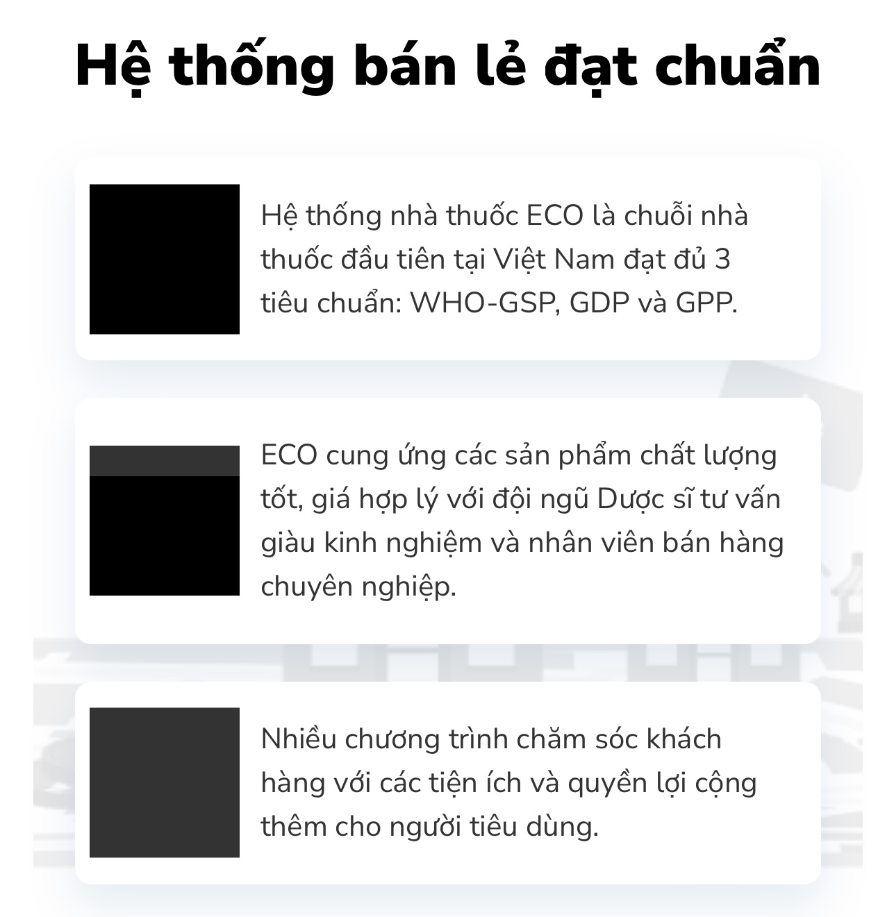 Hệ thống bán lẻ đạt chuẩn