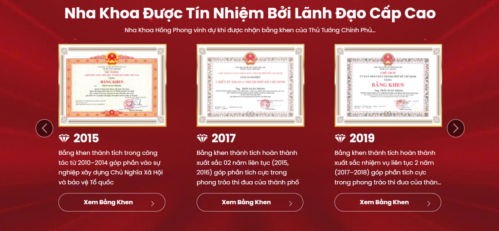 Bằng khen chính phủ