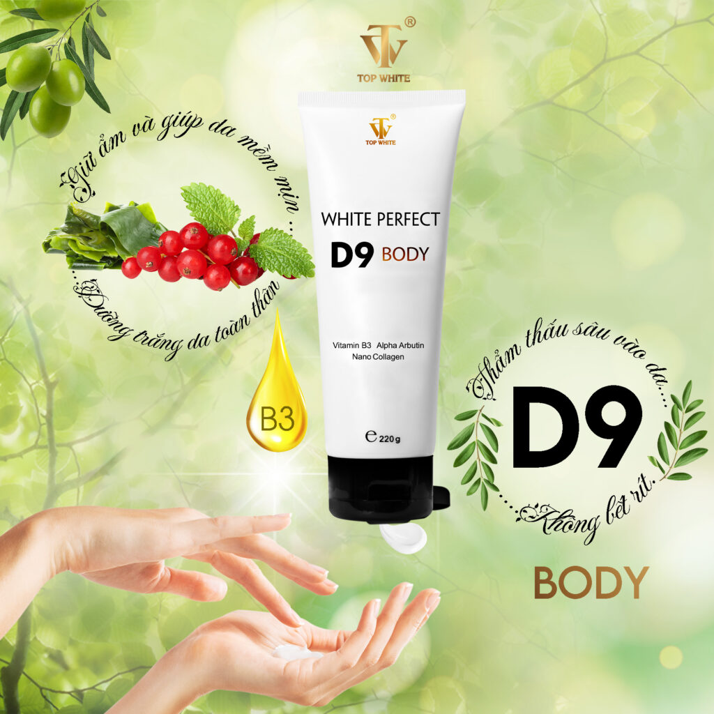 9. Kem trắng da toàn thân White Perfect Body D9