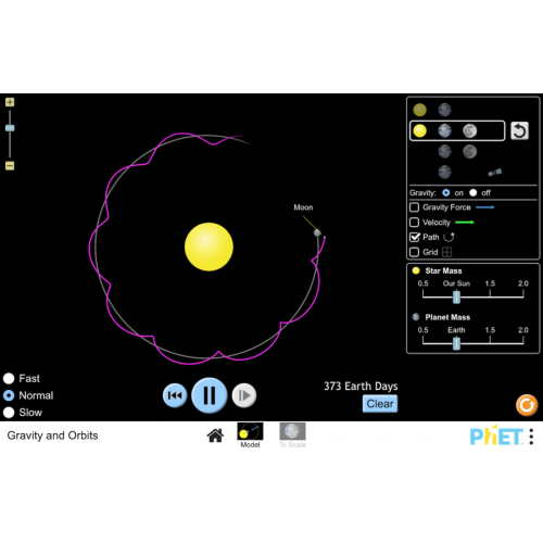 (Mô phỏng) Vật lý: Gravity and Orbits (Trọng lực và quỹ đạo)