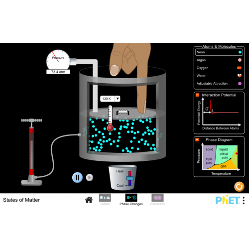 (Mô phỏng) Vật lý: States of Matter (Các trạng thái của vật chất)