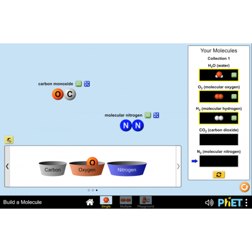 (Mô phỏng) Hóa học: Build a Molecule (Xây dựng một phân tử)