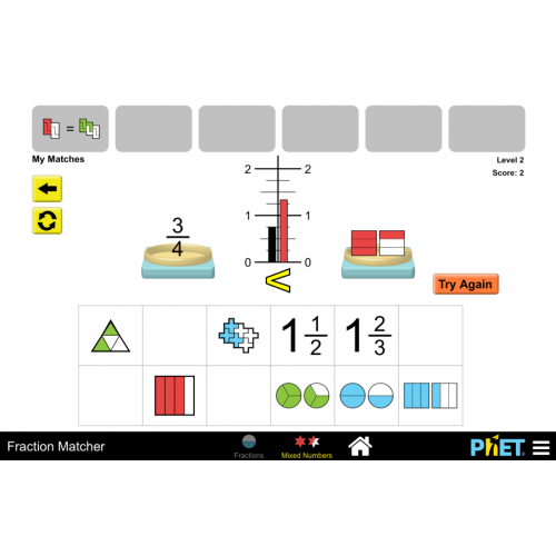 (Mô phỏng) Toán học - Ghép phân số (Fraction Matcher)