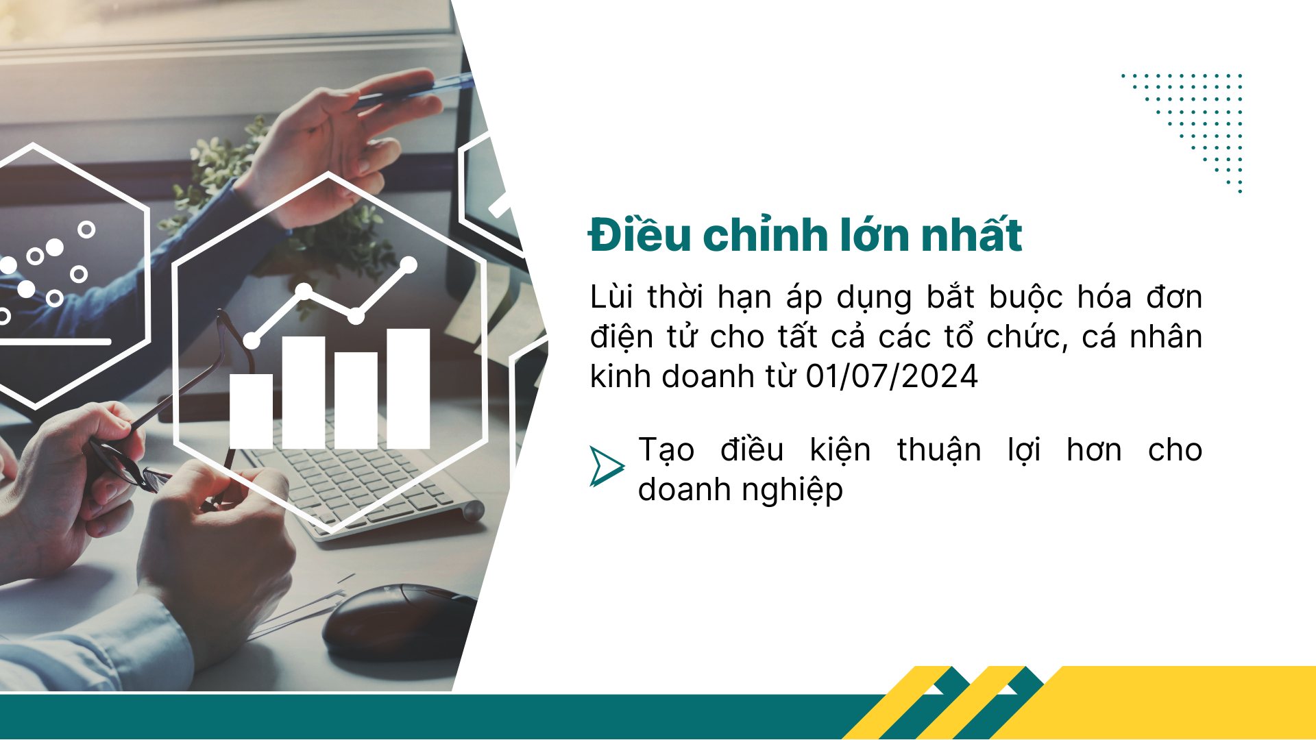 1. Lùi thời điểm áp dụng bắt buộc hóa đơn điện tử