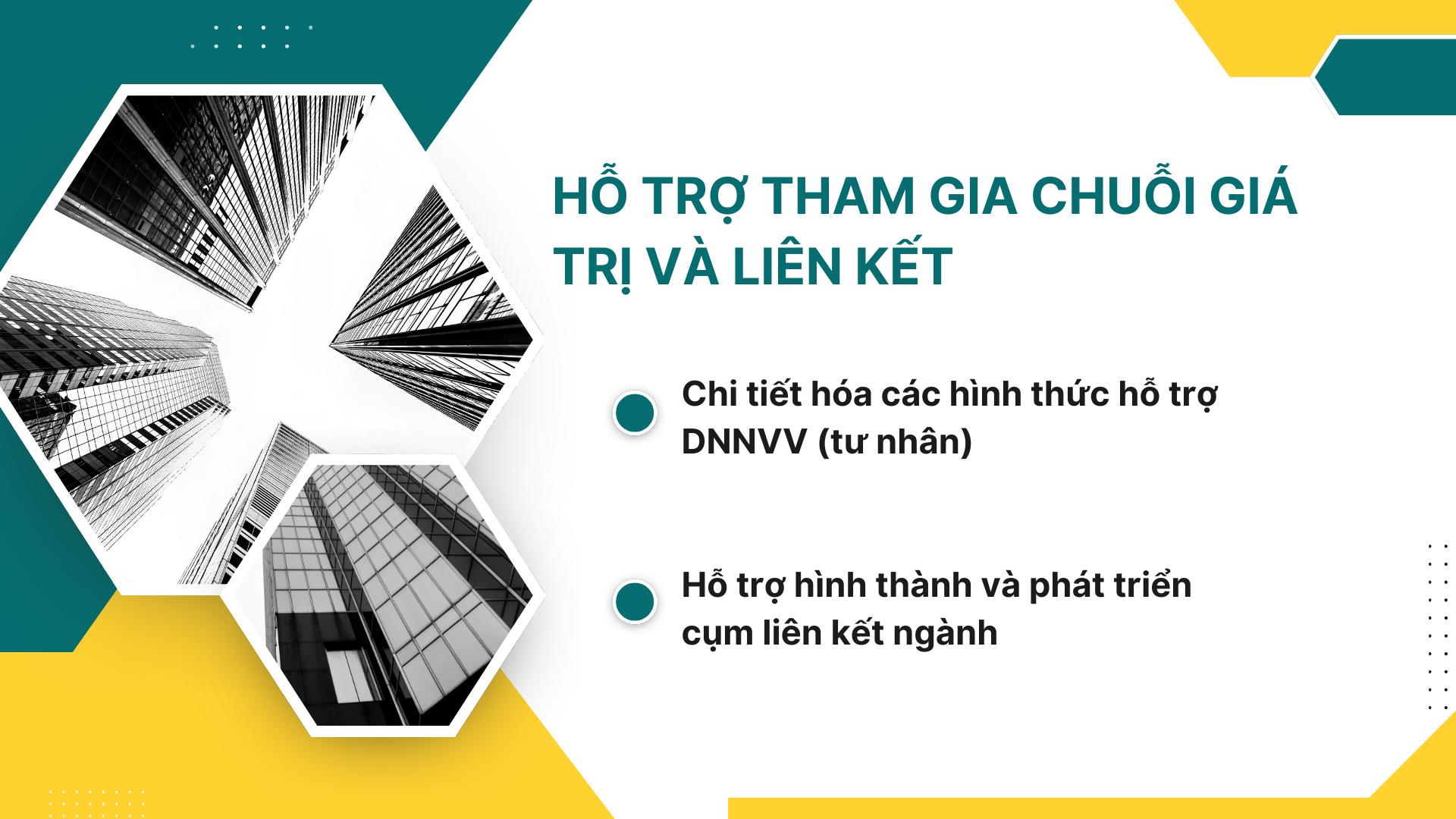 3. Hỗ trợ tham gia chuỗi giá trị và liên kết