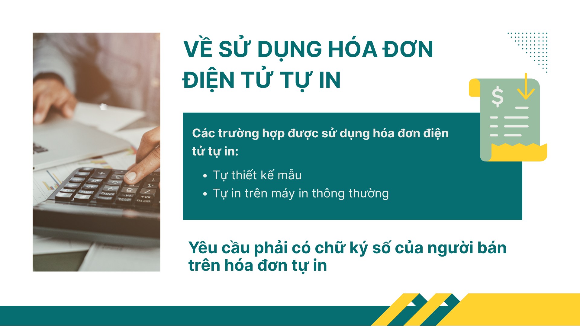 4. Sửa đổi, bổ sung quy định về sử dụng hóa đơn điện tử tự in