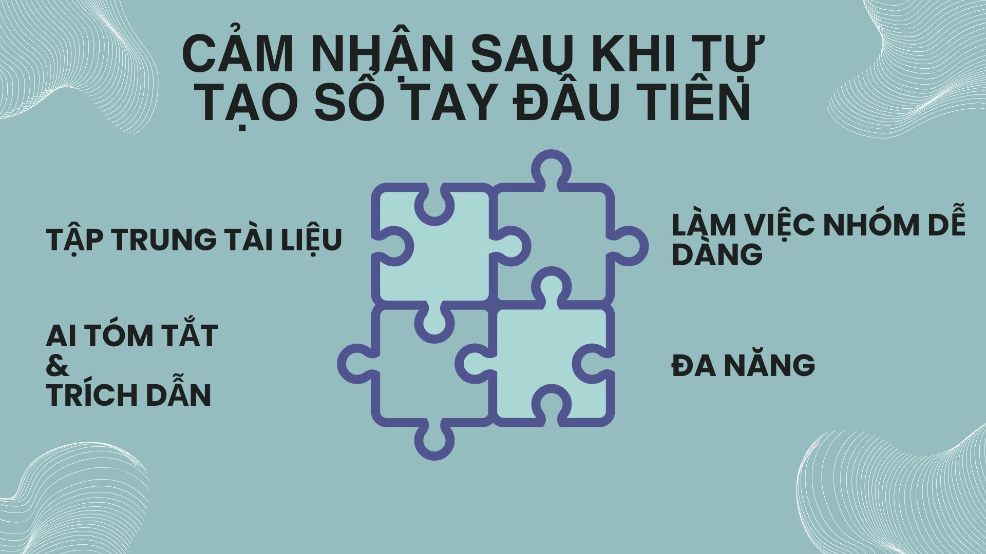 Cảm nhận sau khi tự tạo sổ tay đầu tiên