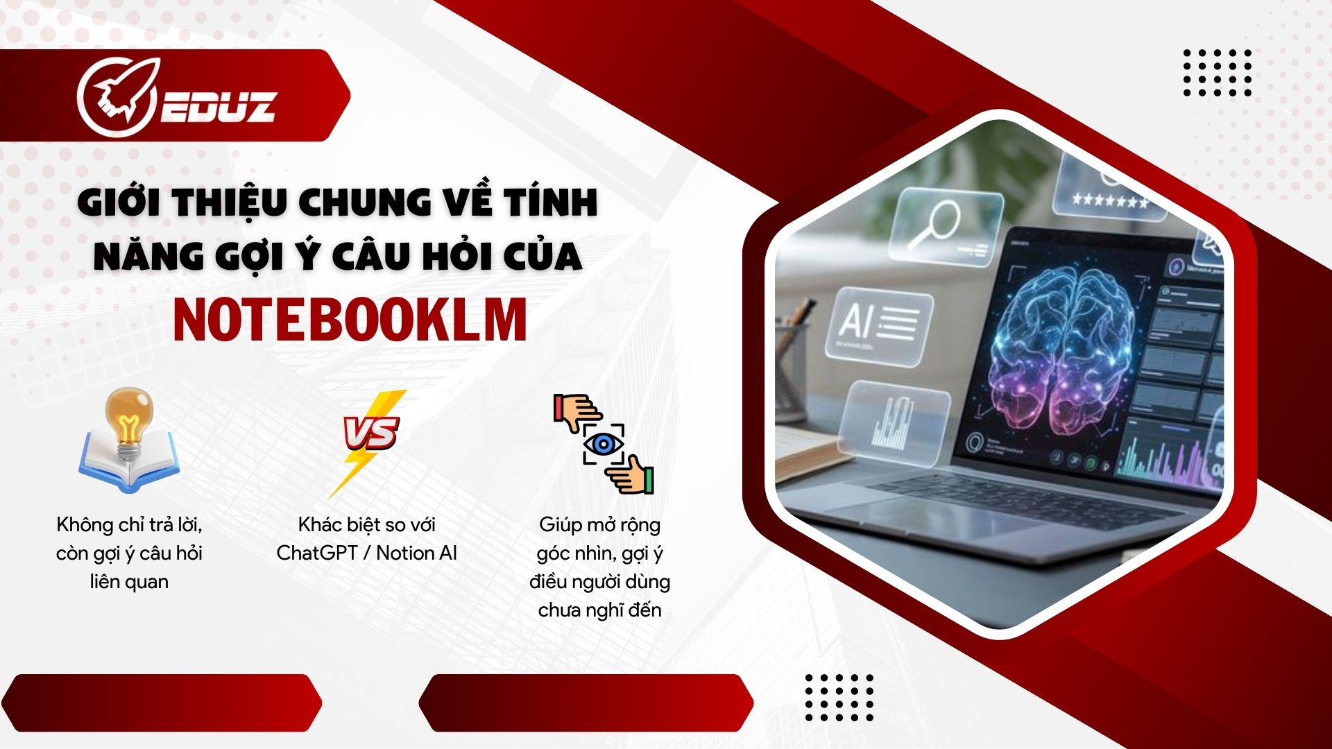 1. Giới thiệu chung về tính năng gợi ý câu hỏi của NotebookLM