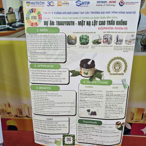 Dự Án Khởi Nghiệp: TRAUYOUTH – Mặt Nạ Lột Cao Trầu Không