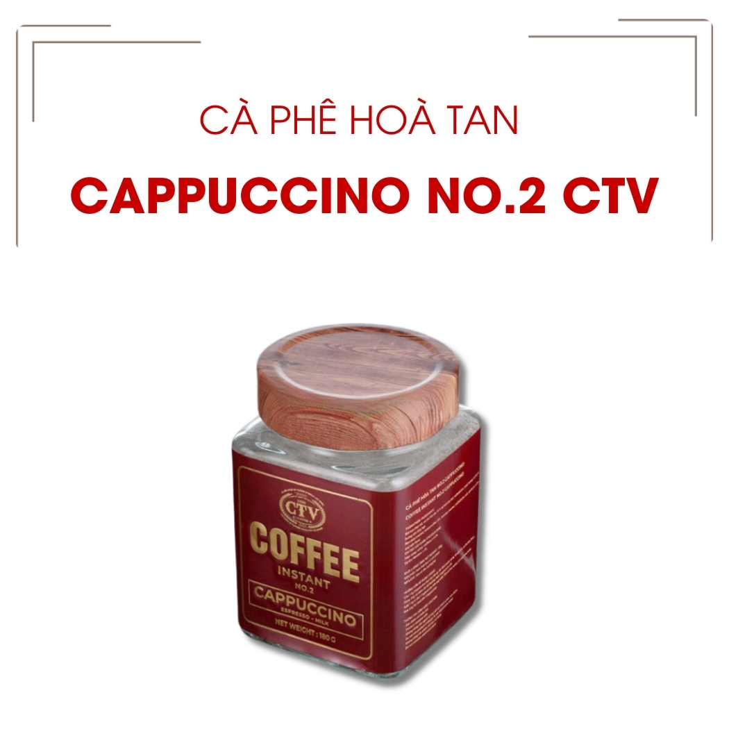 33973d2fH48450A Cà Phê Hòa Tan Cappuccino No.2 CTV Hũ 180g