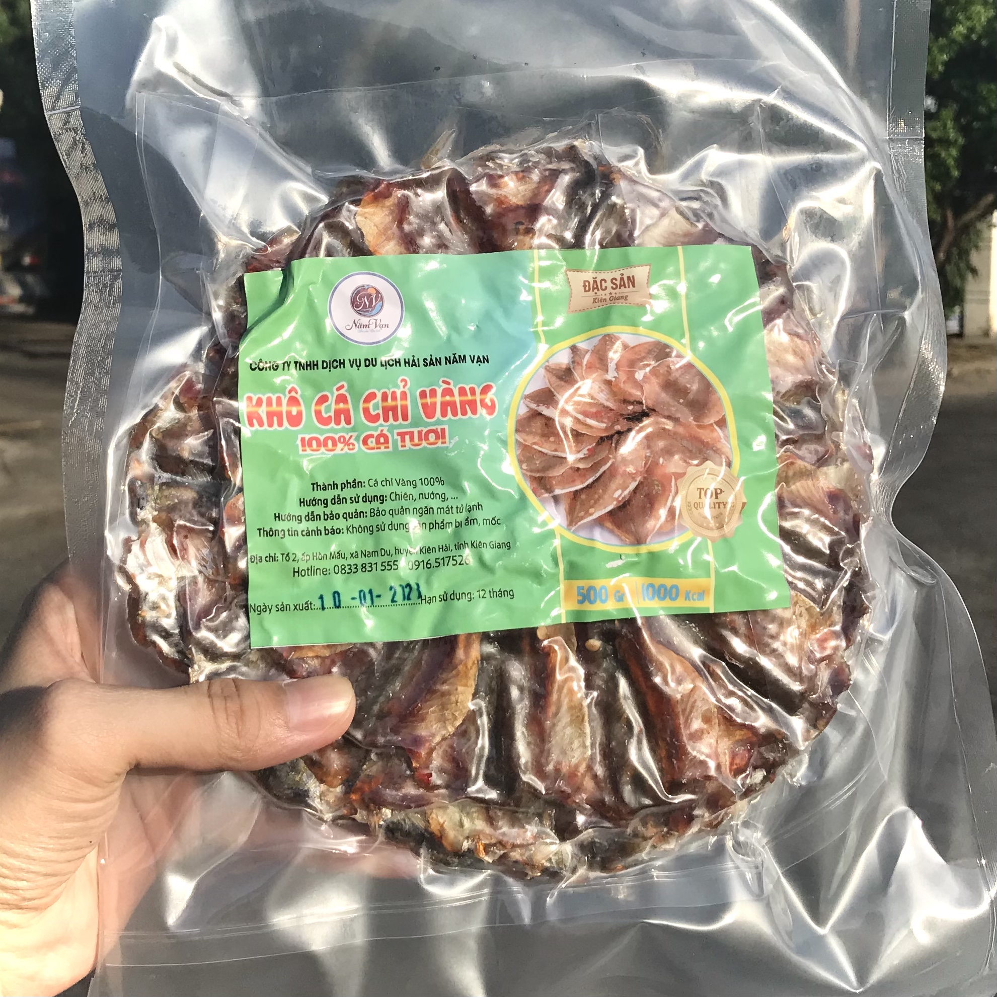 91C61f9d6cHd886 Khô Cá Chỉ Vàng 500gram - 100% CÁ TƯƠI
