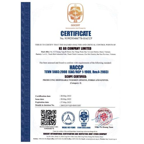3. Giấy chứng nhận sản phẩm
