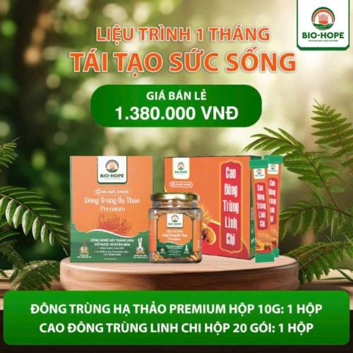 Liệu Trình BIO HOPE 1 Tháng: "Tái Tạo Sức Sống 1"