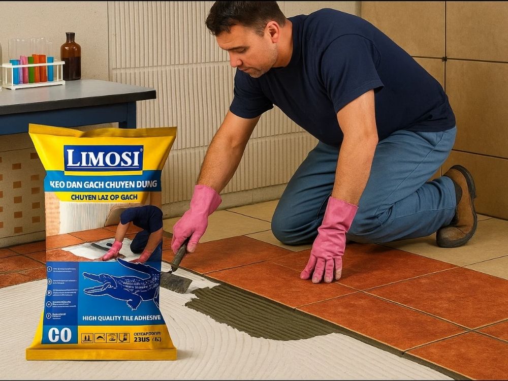 3. Lau sạch keo dư & xử lý bề mặt sau thi công