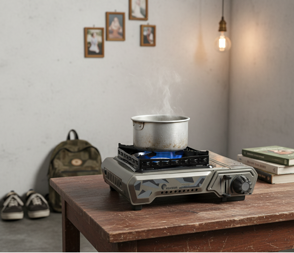 Bếp gas cho người ở trọ lựa chọn nhỏ gọn, an toàn và tiết kiệm.