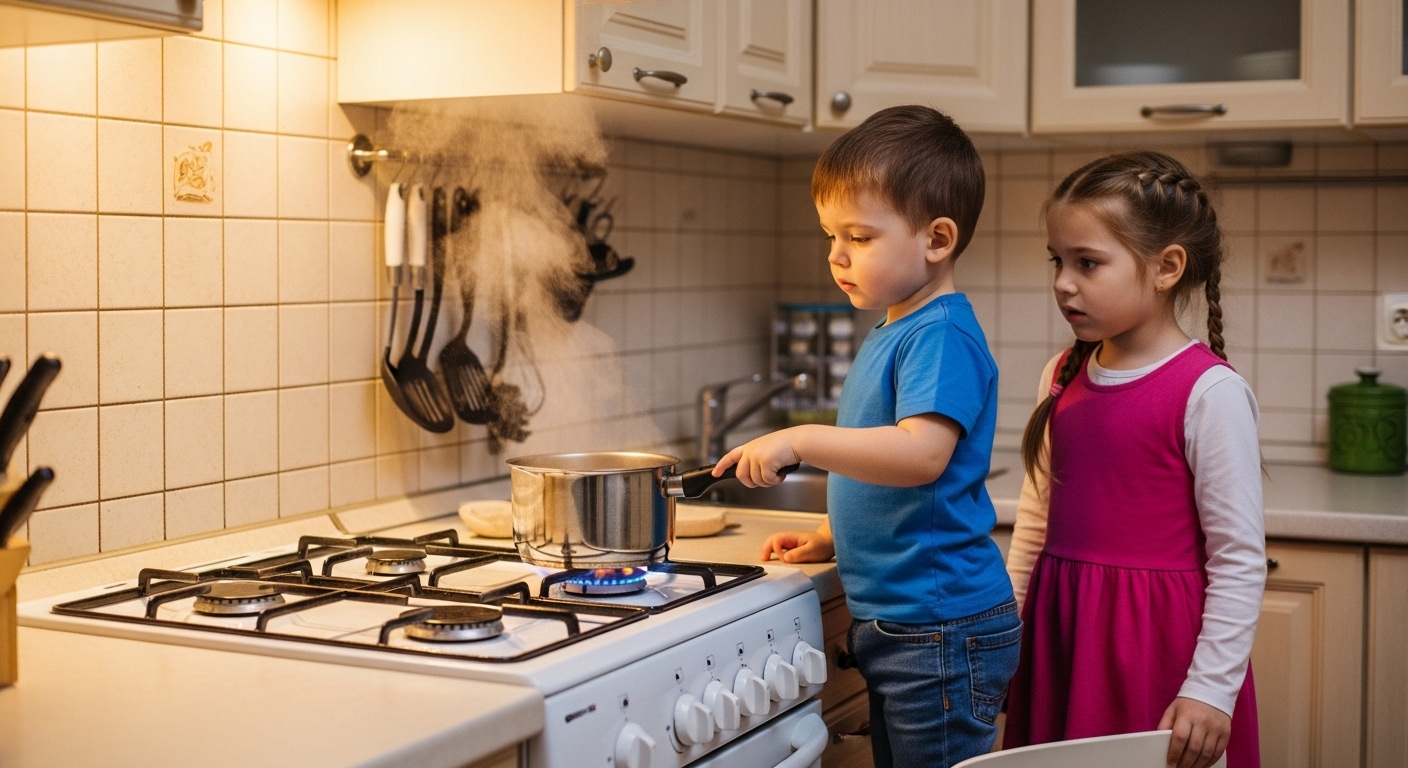 Vì sao cần chú trọng an toàn gas khi có trẻ nhỏ ?