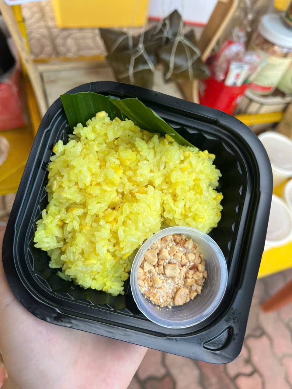 Xôi bắp muối mè