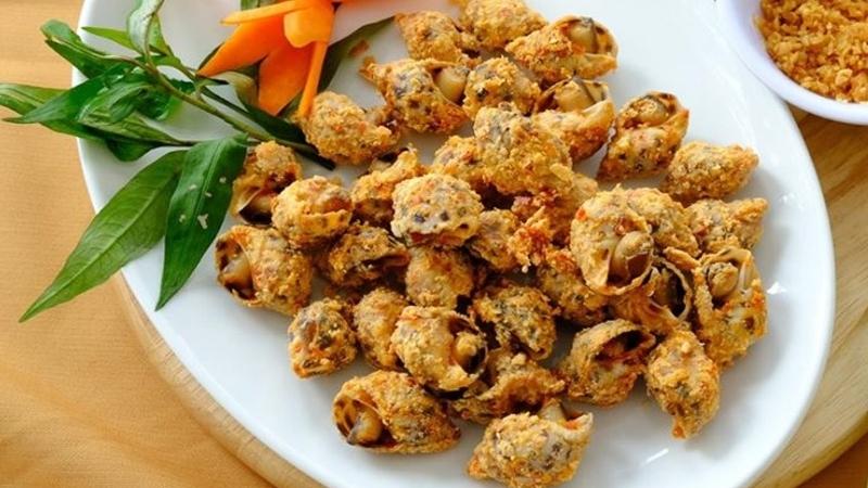 Ốc hương rang muối